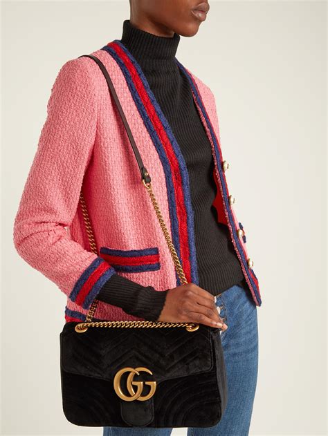 gucci marmont velvet crossbody.